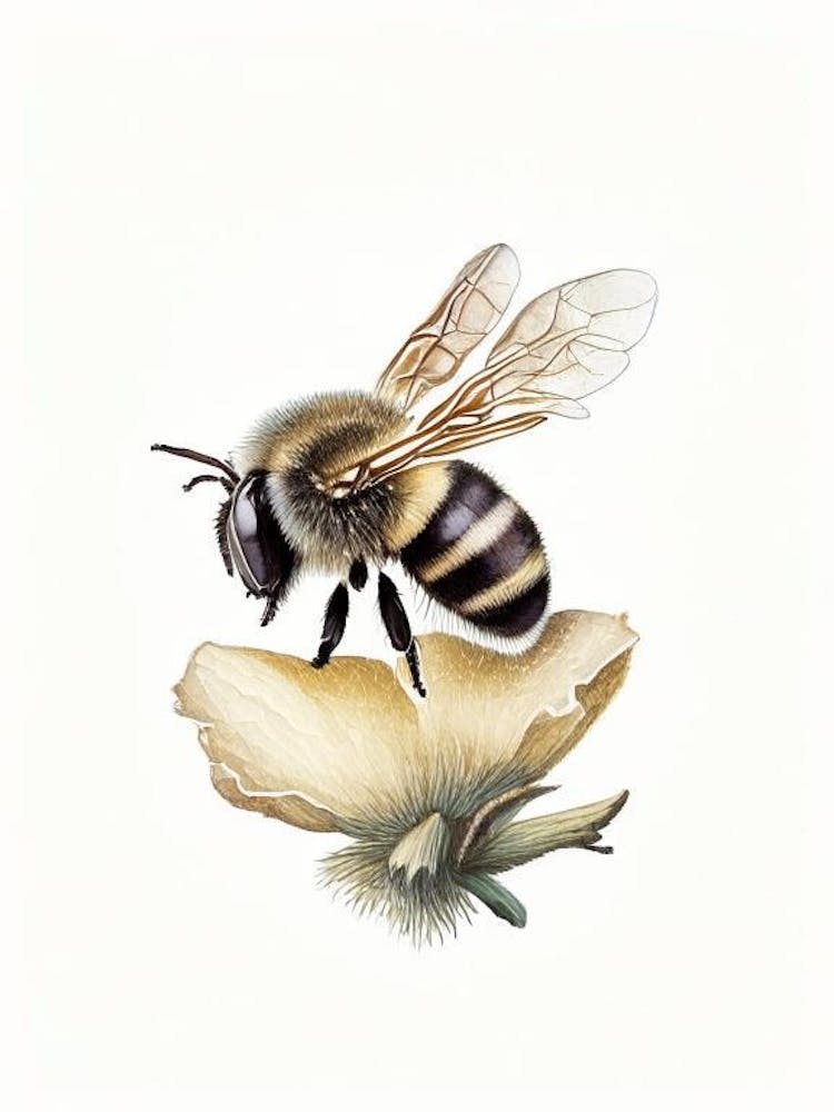 Solitary Bee 3 Vintage