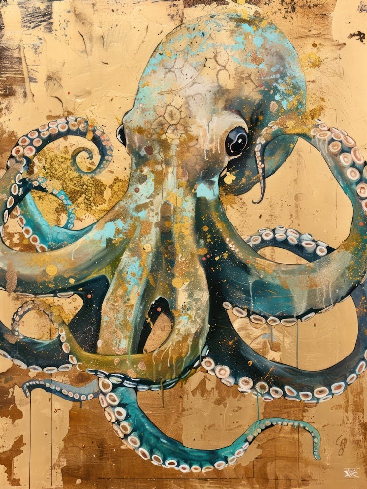 Dumbo Octopus Gold Effect Collage 2