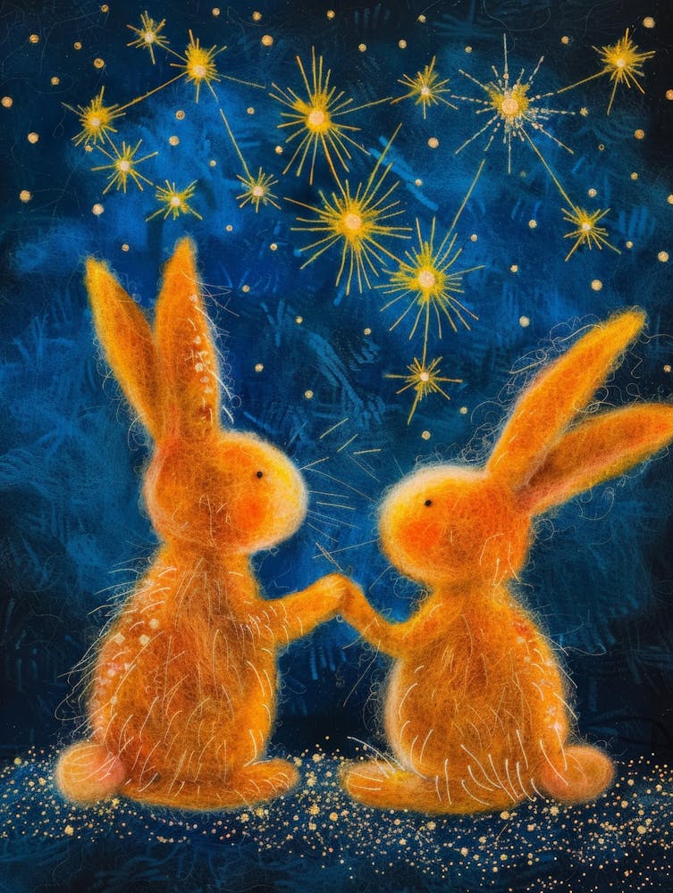 Rabbits With Stars