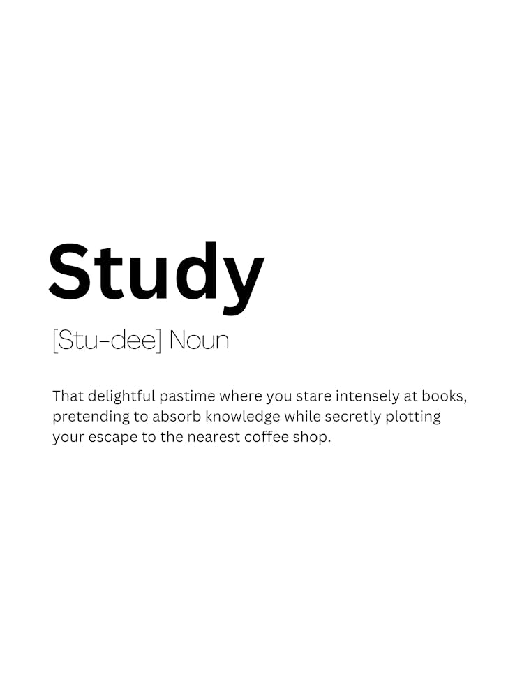 Study Definition Meaning