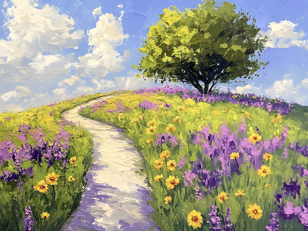 Lavender And Sunflowers 5