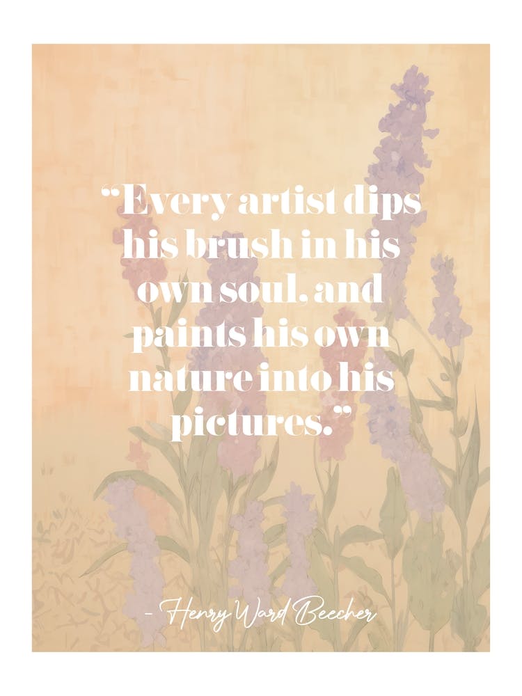 Art Quote By Henry Ward Beecher