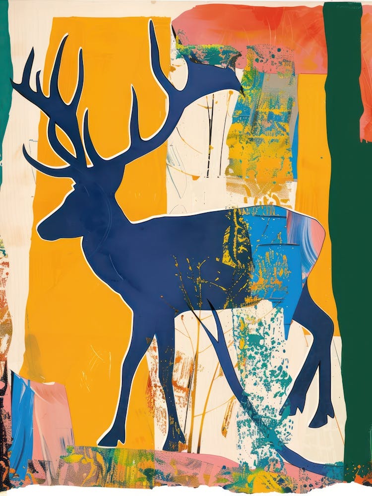 Deer 2 Cut Out Collage