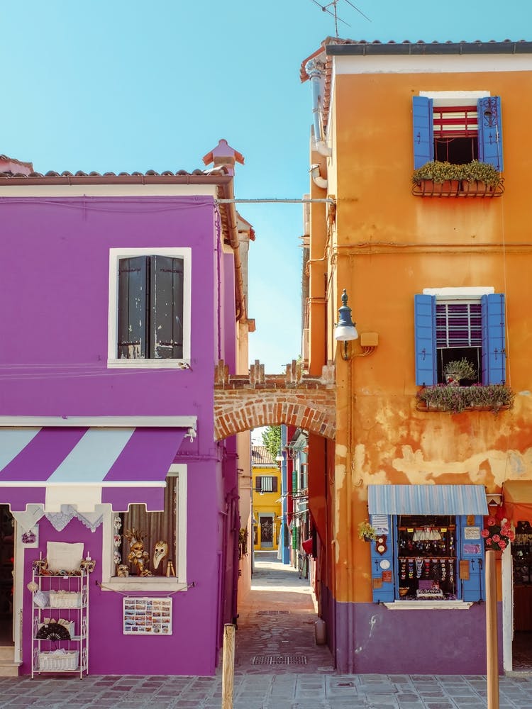 Maisons Colorées de Burano Italie