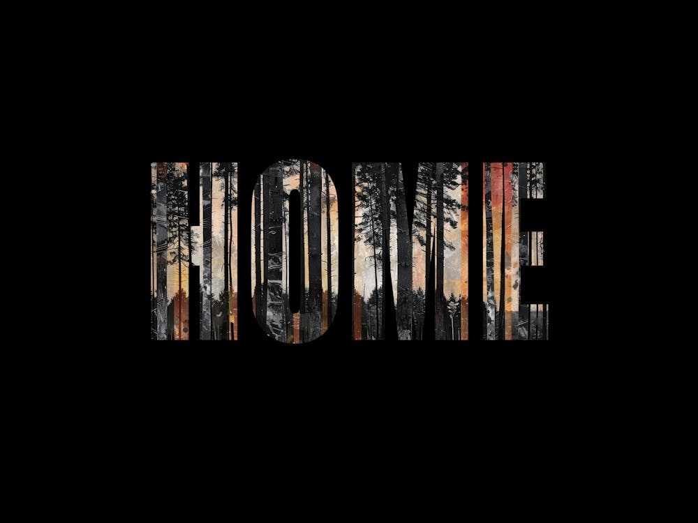 Home Poster Vintage Forest Photo Collage 8