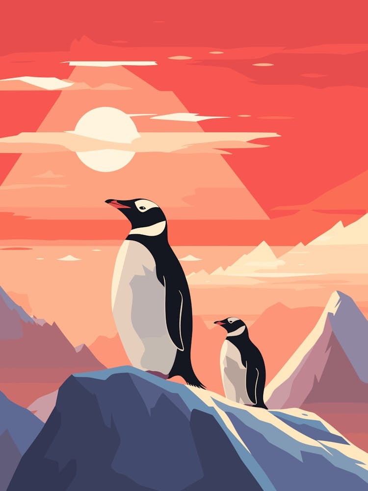Pinguine auf Eis