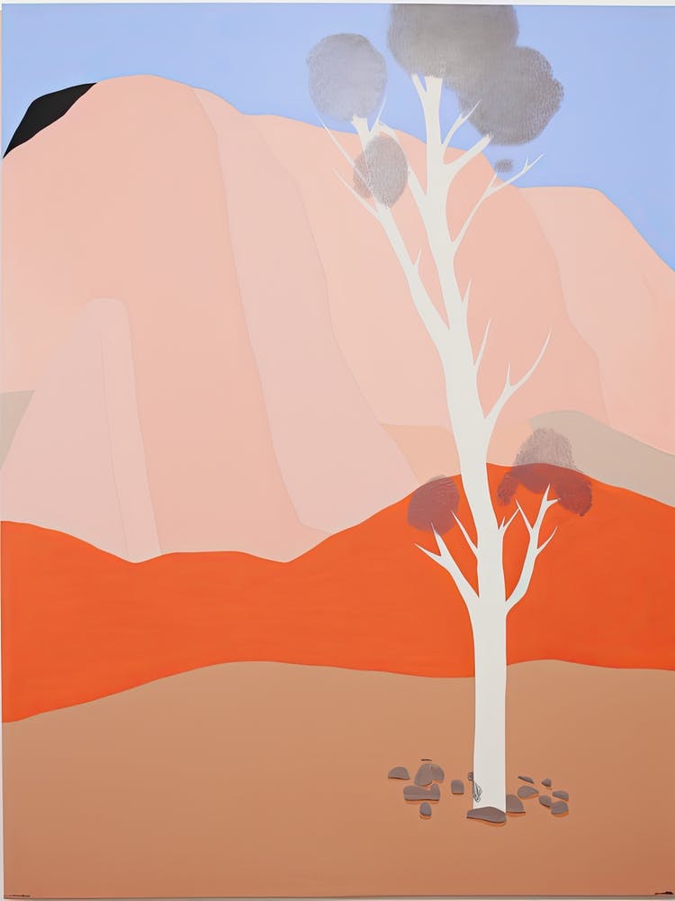 Great Sandy Desert   Australia, Contemporary Abstract Illustration 4