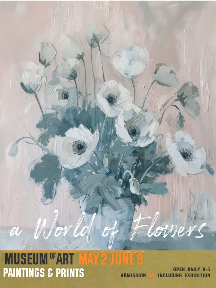 A World Of Flowers, Van Gogh Exhibition Anemone 1