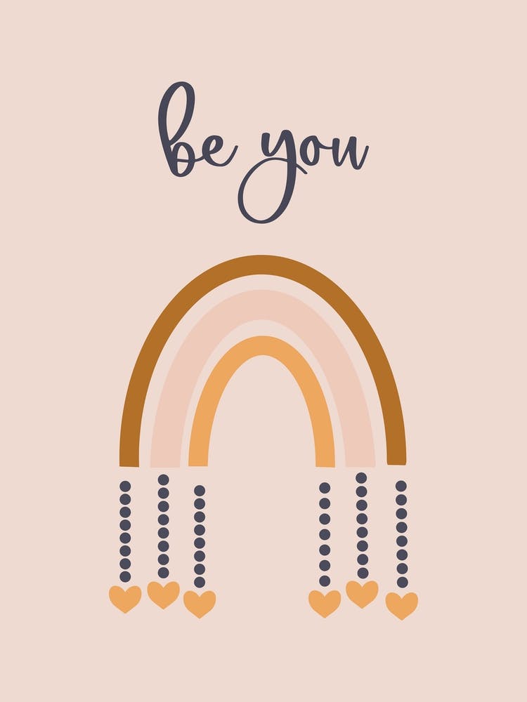 Boho Rainbow, Bu You Lettering, Baby