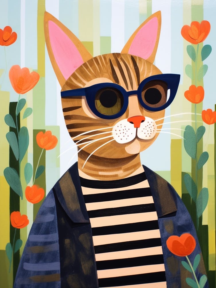 Little Bobcat 1 Wearing Sunglasses