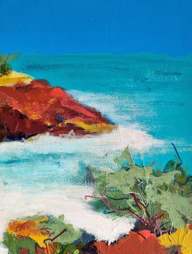 Red Cliffs by the Ocean