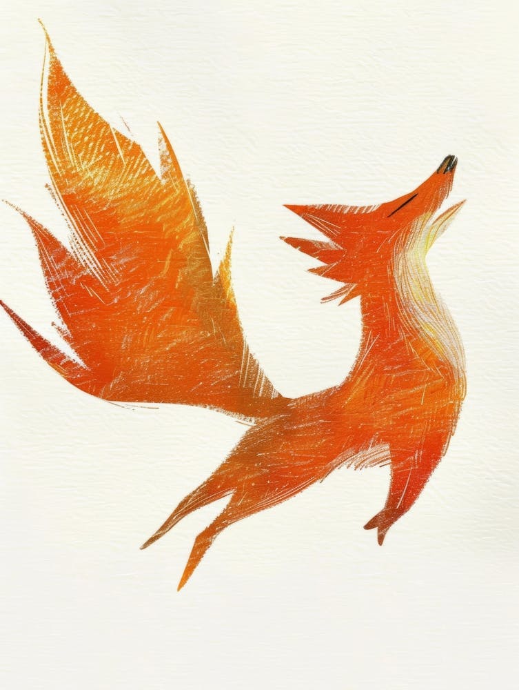 Fox In Flight