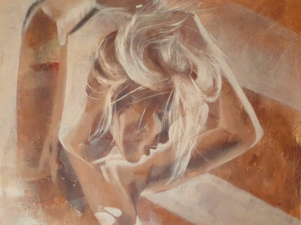 Good Morning Beige, Naked Woman, Erotic Art, Relax, Intimate Dream, Secuction