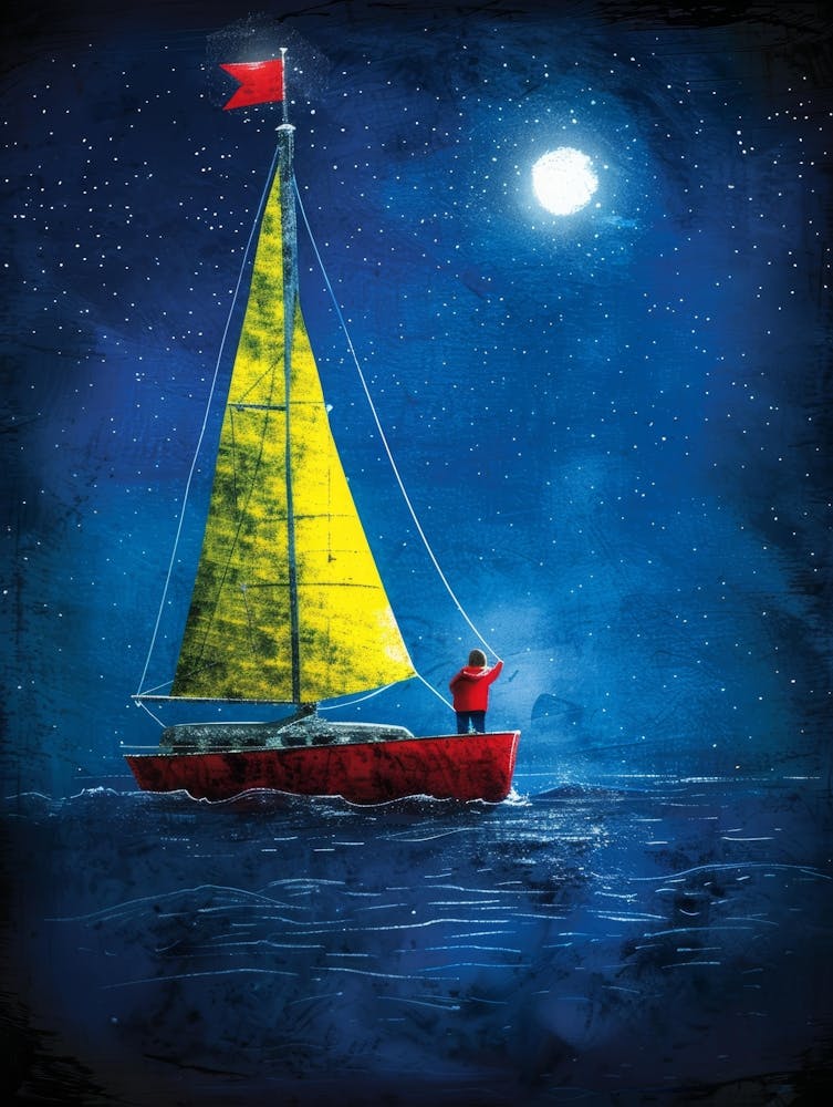 Sailboat At Night