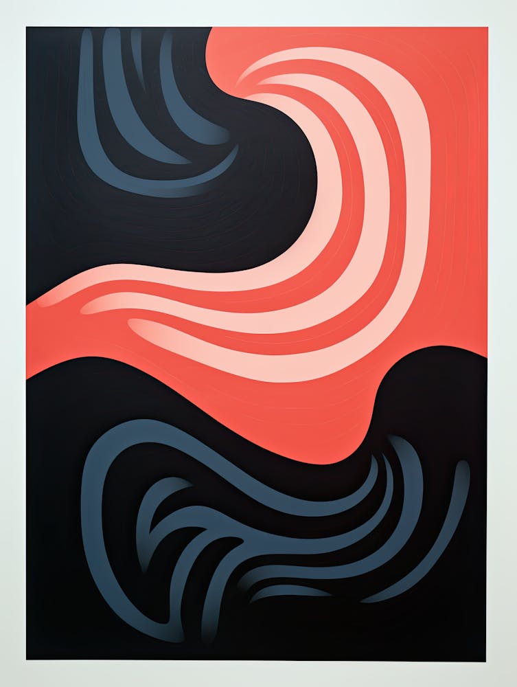 Celestial Echo Cosmic Fluid Biomorphic Art