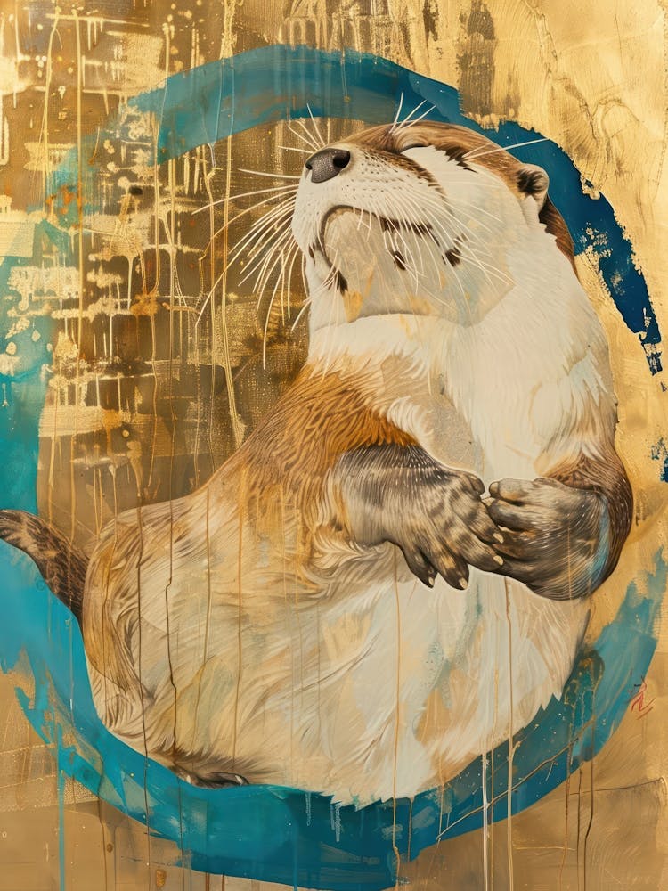 Otter Gold Effect Collage 4