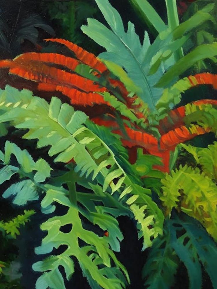 Rabbit S Foot Fern Cézanne Style