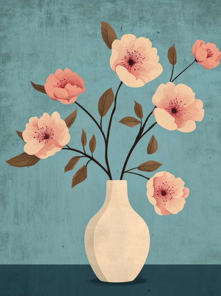 Abstract Flowers In A Vase 10