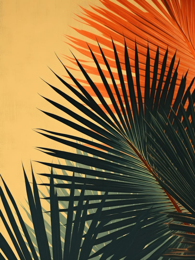 Palm Leaves Canvas Art