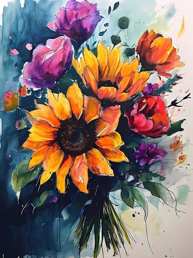 Sonnenblumenstrauß