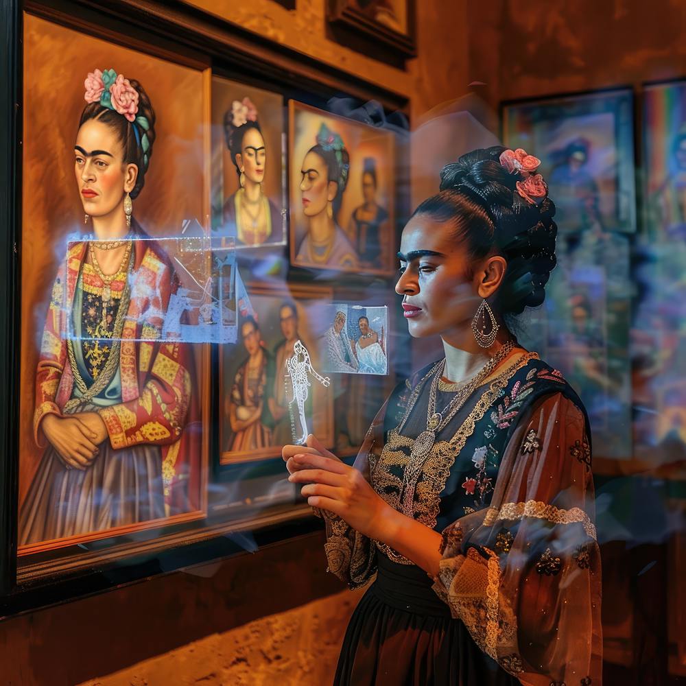 Frida's Virtual Gallery Series. Kahlo is Her Own Virtual Curator. 1