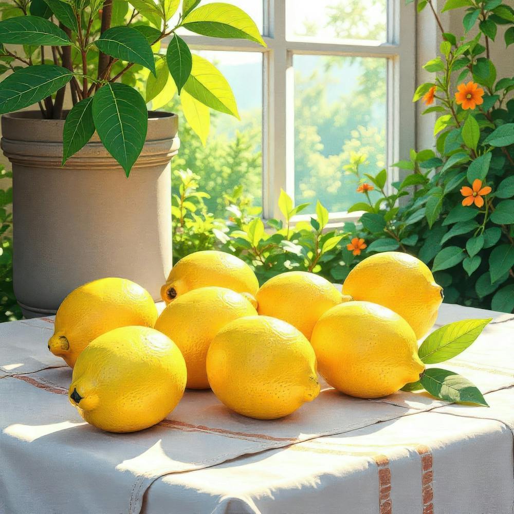 Lemons On A Table
