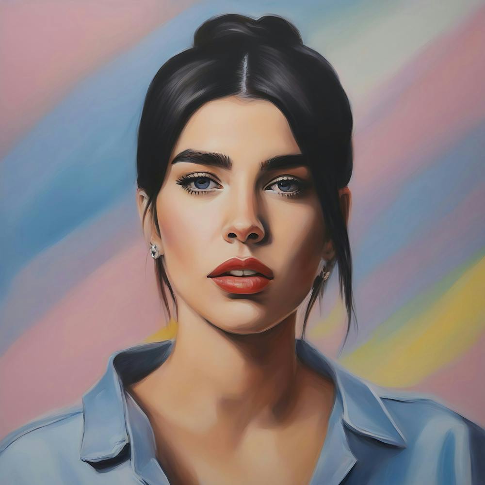 Portrait Of A Good Looking Woman