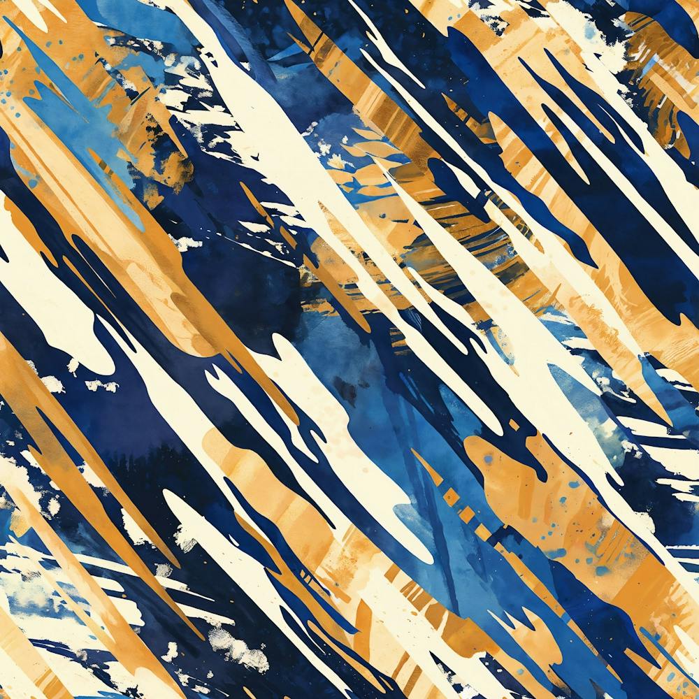 Blue And Yellow Abstract Painting