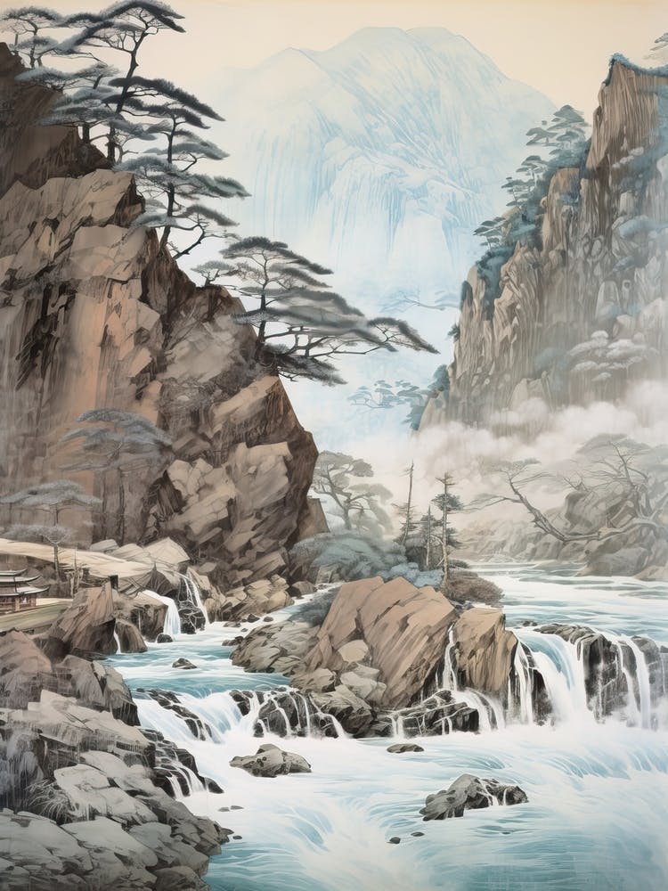 Nikko In Tochigi, Ukiyo E Drawing 1