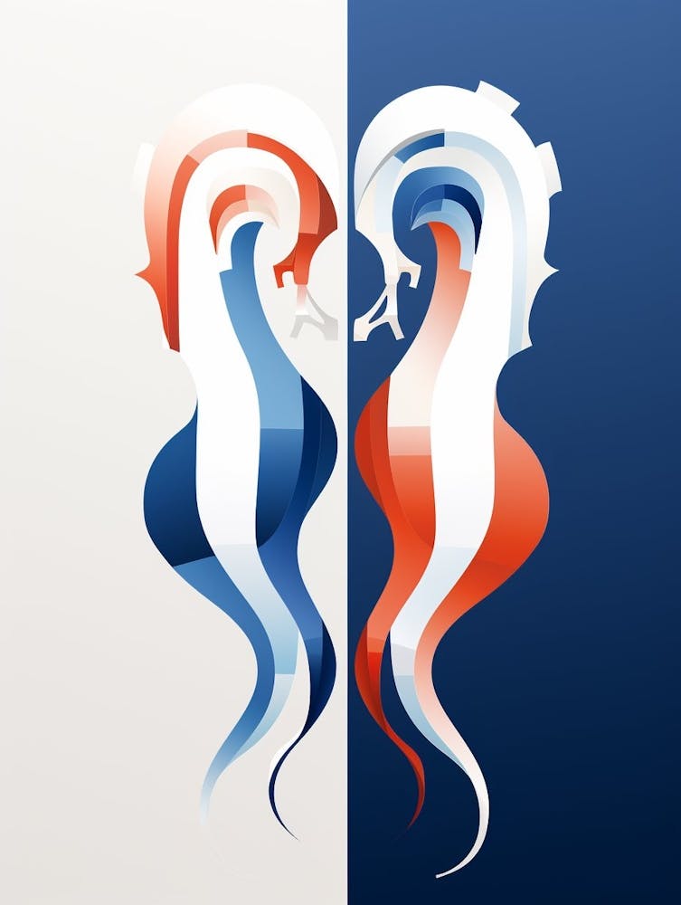 Seahorse Minimalist Abstract 3