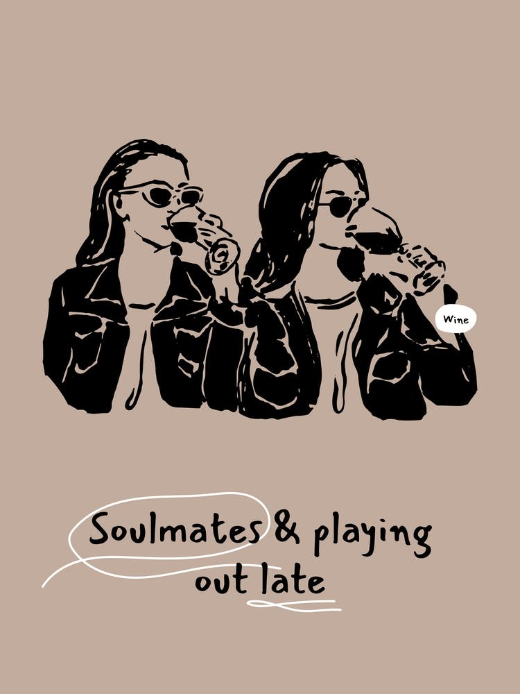 Soulmates & Playing Out Late – Wine Lovers Wall