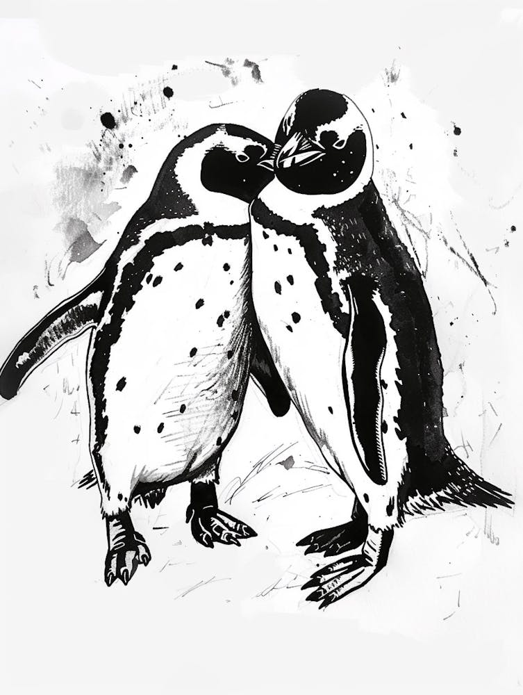 King Penguin Huddling For Warmth 4