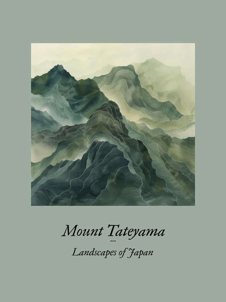 Landscapes Of Japan Mount Tateyama