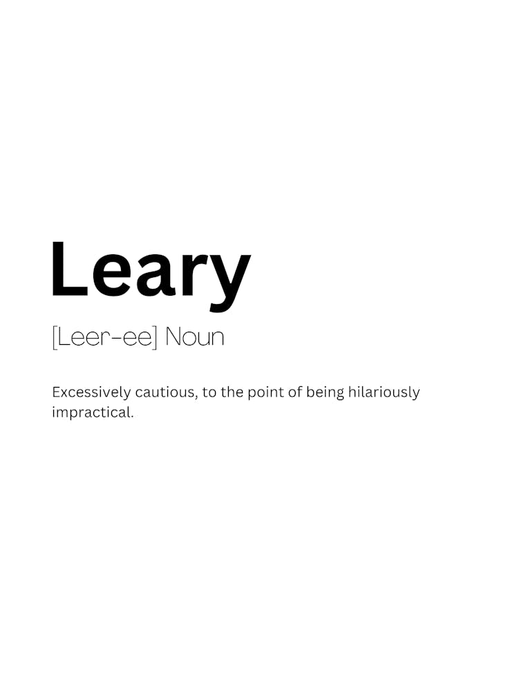 Leary Definition Meaning