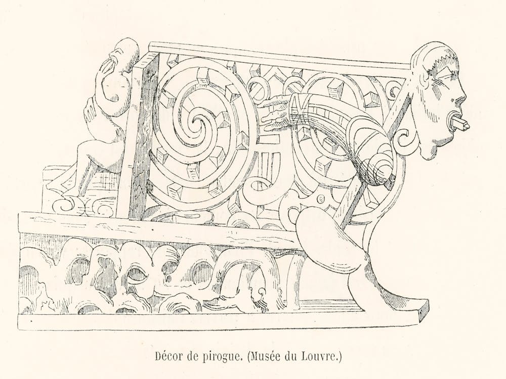 Canoe Decorative Designs, Albert Racine