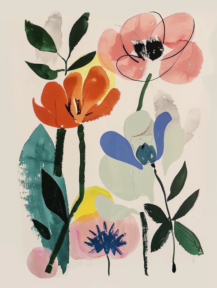 Painted Florals Cyclamen 2
