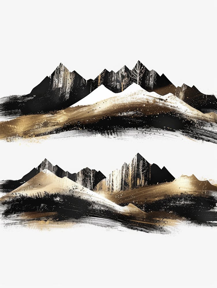 Gold And Black Mountains 5
