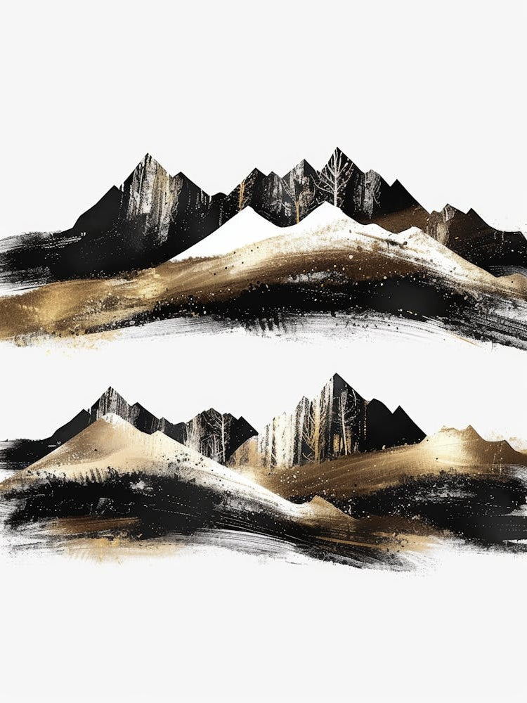 Gold And Black Mountains 5