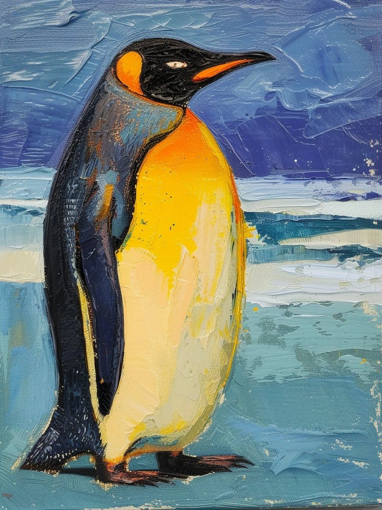 King Penguin Robben Island Colour Block Painting 2