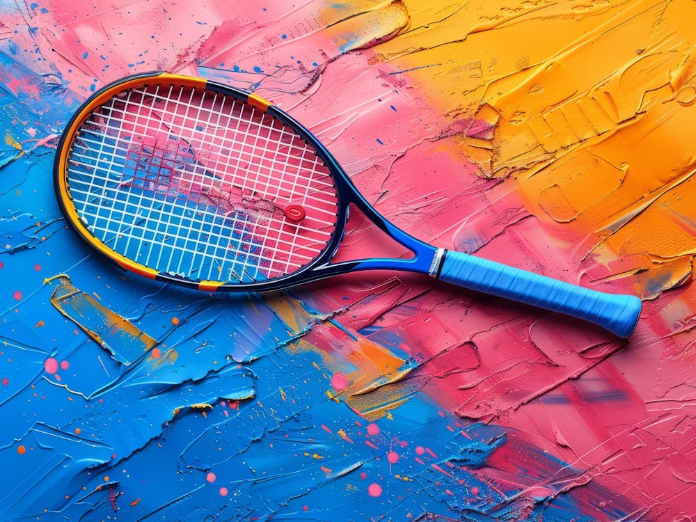 Blank Flyer Template For Tennis Colorful 1