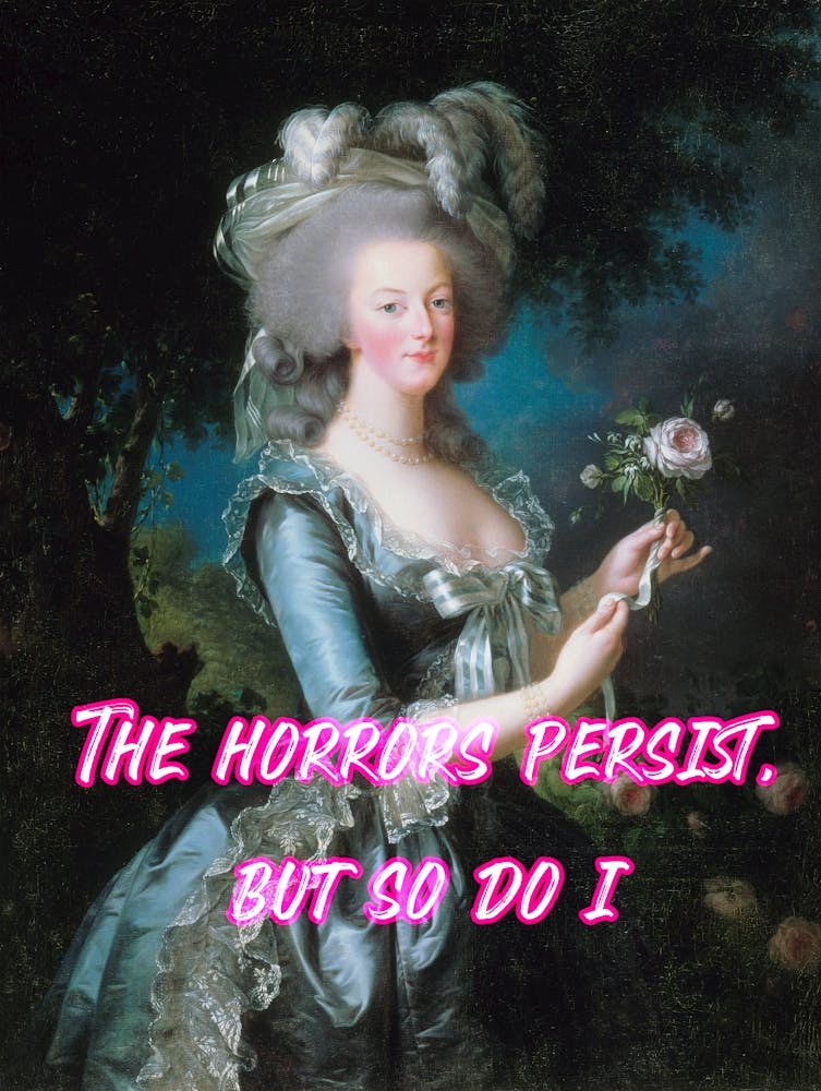 Horrors Persist Marie Antoinette Art
