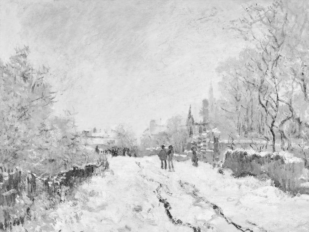 Claude Monet im Schnee