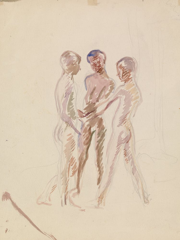 Three Boys, 1900 1925, By Magnus Enckell