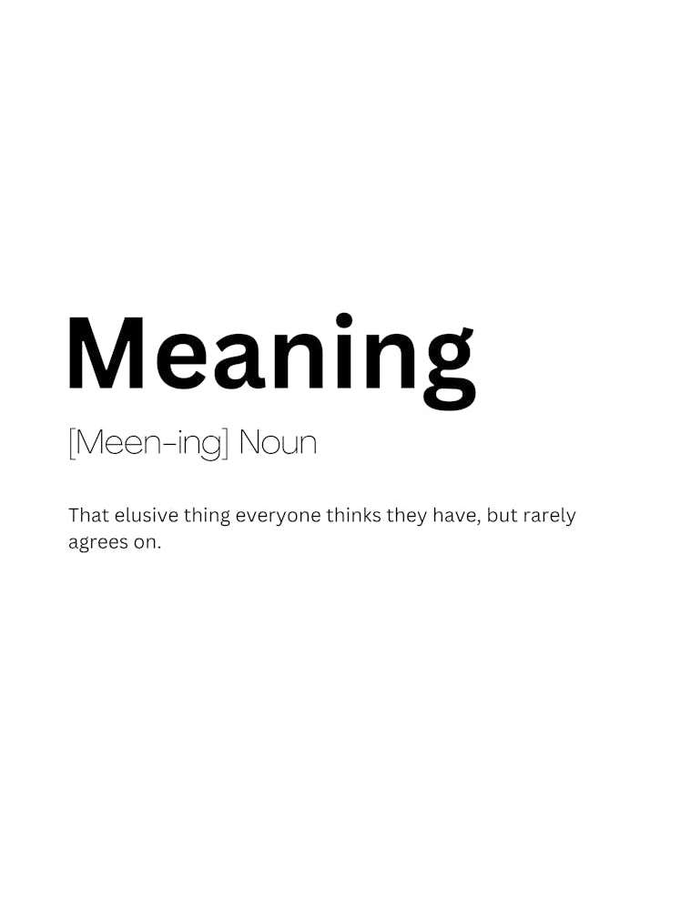 Meaning Definition Meaning