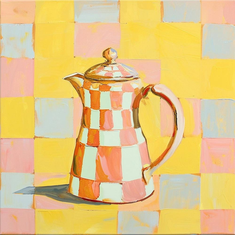 Checkerboard Tea Pot 2