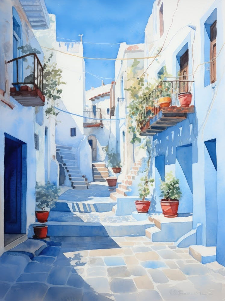 Blue Houses In Chefchaouen