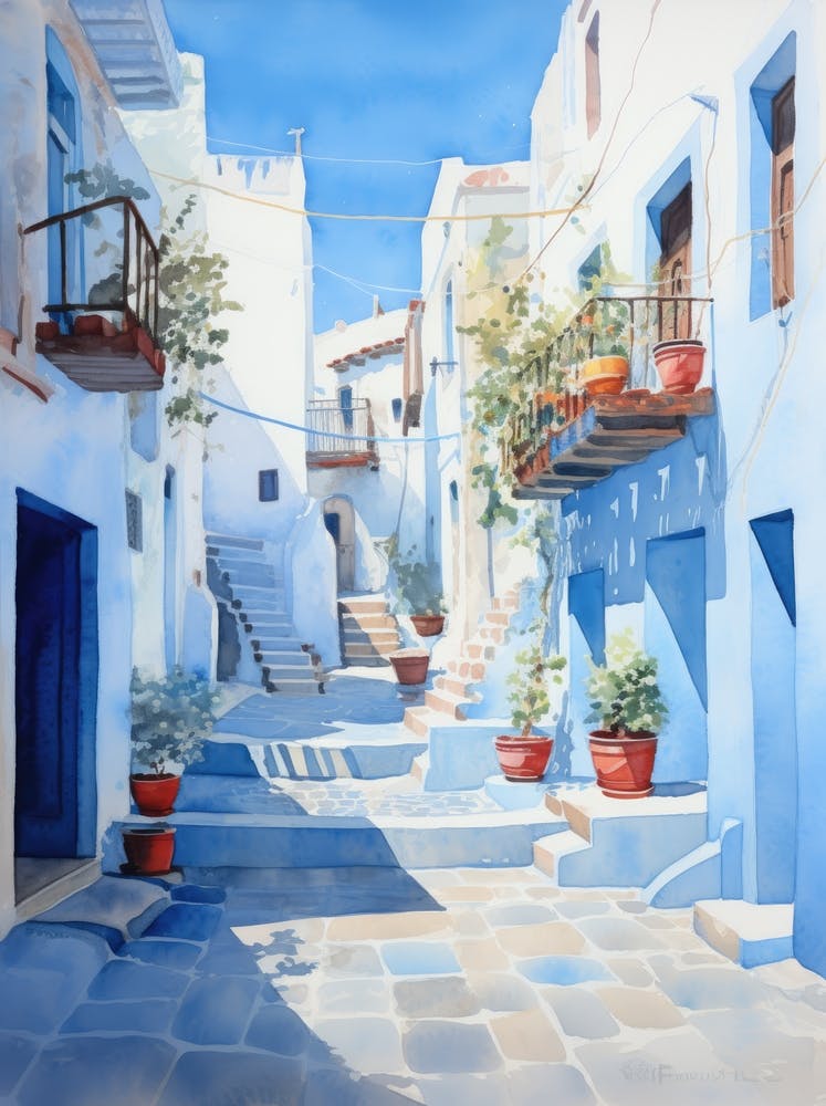 Blue Houses In Chefchaouen