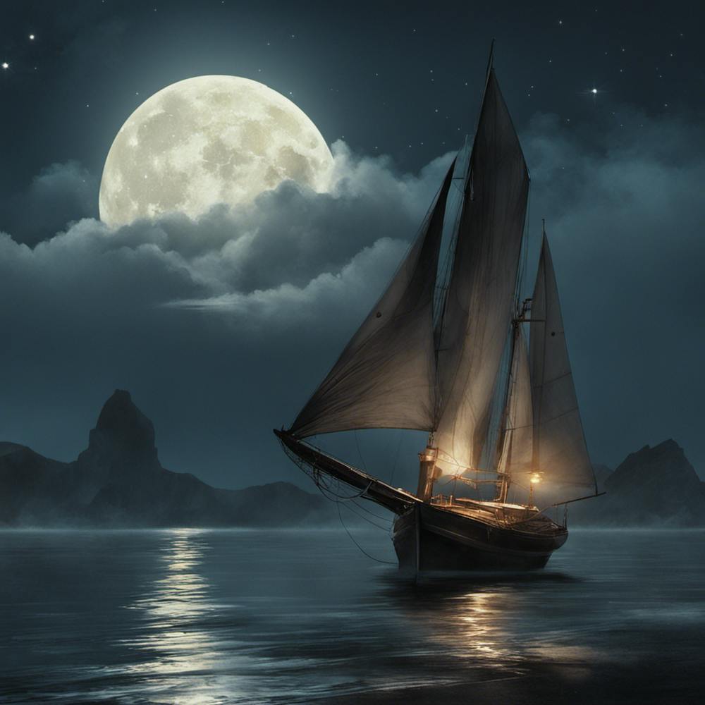 Sailboat At Night