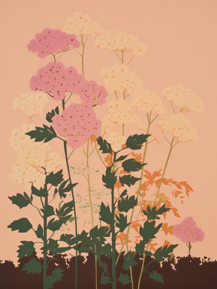 Statice Blume – Große, kräftige Illustration 4