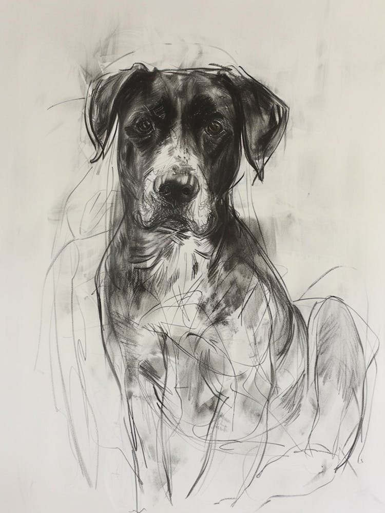 Entlebucher Mountain Dog Charcoal Line 2